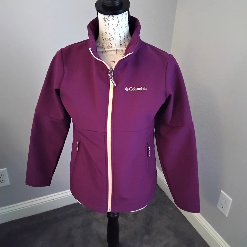 Girls Columbia Purple & Peach Full-zip Jacket - L